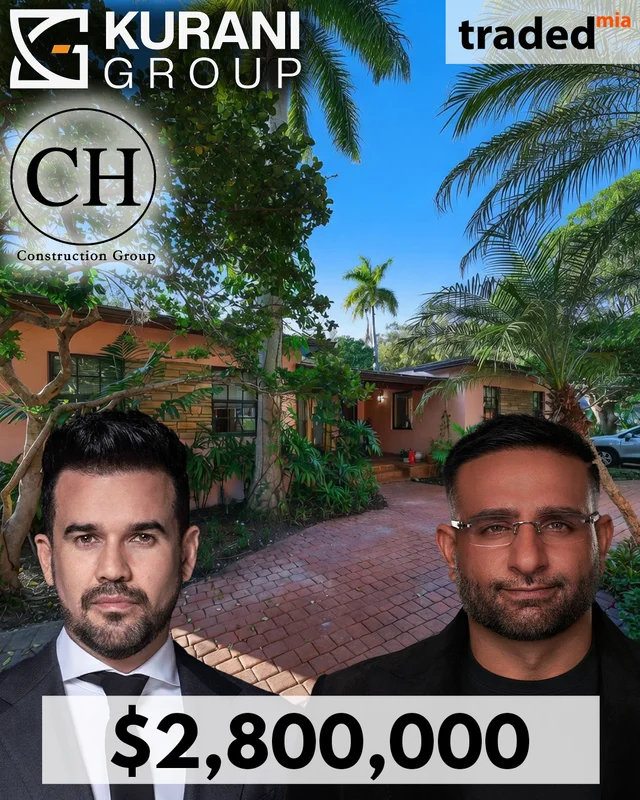 Paul Chavez And Shamran Kurani Purchase SFR At 2650 Hilola Street Miami For $2.8M