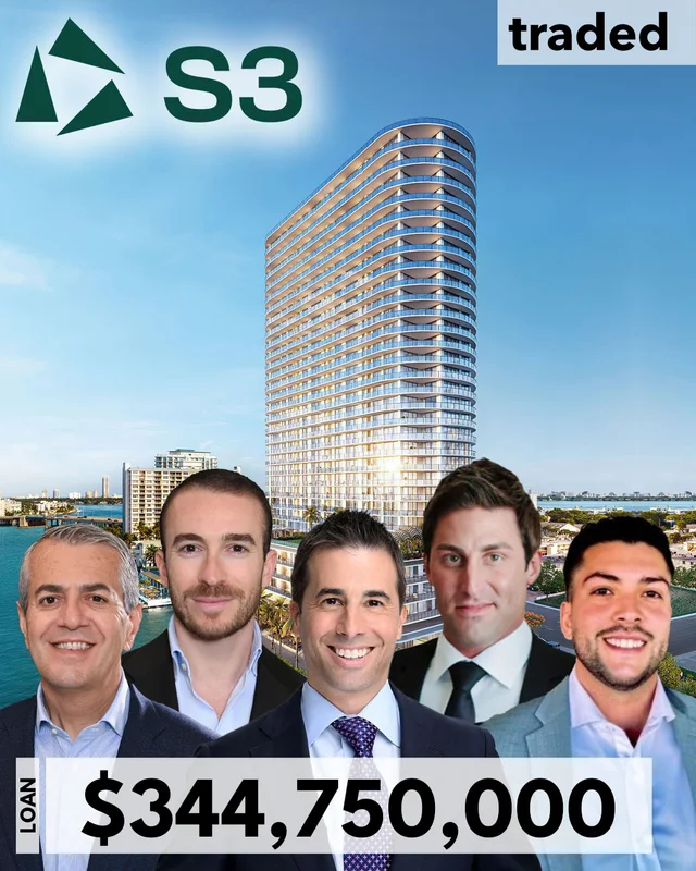 S3 Capital Provides $344,750,000 Construction Loan For Multifamily Development In North Bay Village