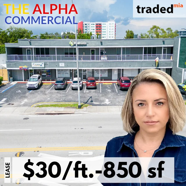 The Alpha Commercial Leases Office In Miami For $30/ft