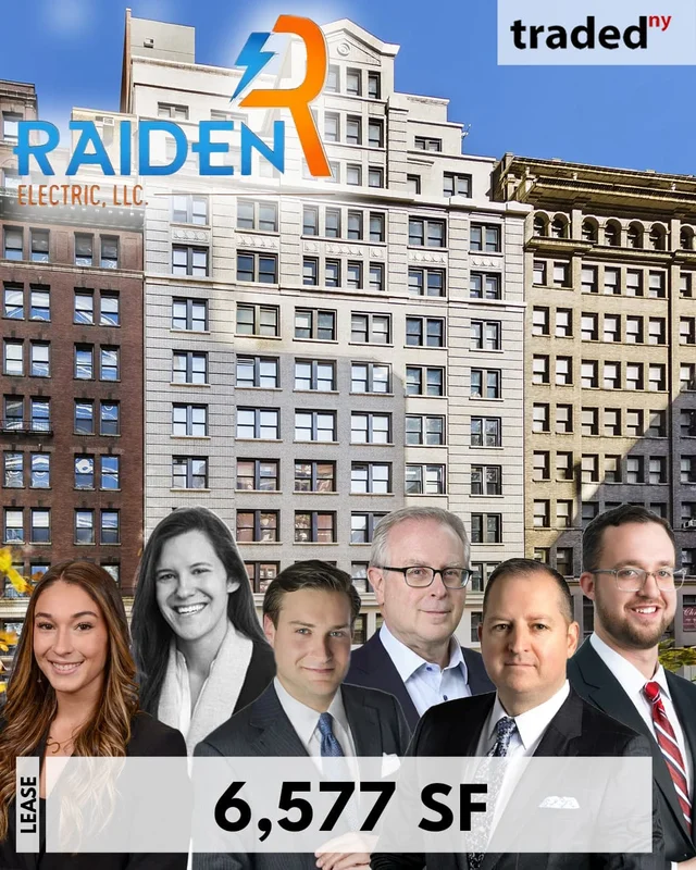 Raiden Electric Leases 6,577 Square Feet At 45 West 45th Street For 10 Years