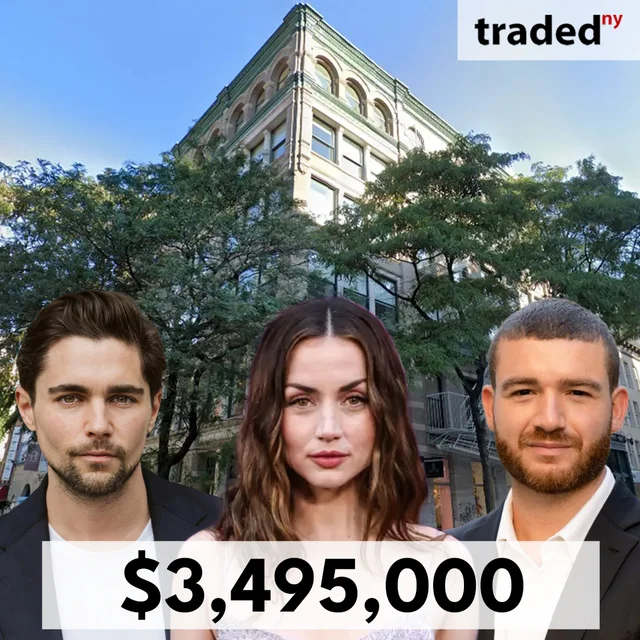 Ana De Armas Sells Soho Co-Op For $3.495M With Brokers Carl Gambino & Justin Montero