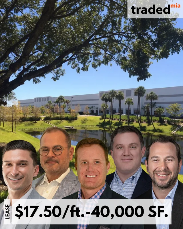 CBRE's Larry Genet, Tom O'Loughlin & Michael Oretsky Lease 40,000 SF Industrial Space In Pompano Beach