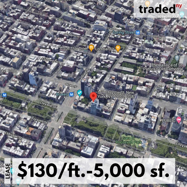 HUBBNYC Leases Mixed-Use Space At 167-171 Chrystie Street In New York City To Chin-Up & Wallabout