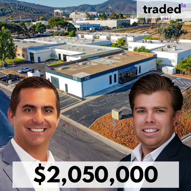 North City Enterprise LLC Acquires Industrial Building In San Marcos For $2.05M With Brokers Chris Baumgart And Chris Nelson