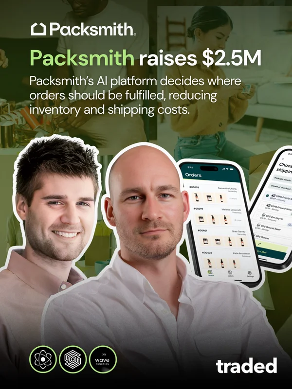 Packsmith Secures $2.5 Million In Pre-Series A Funding From Notable Investors