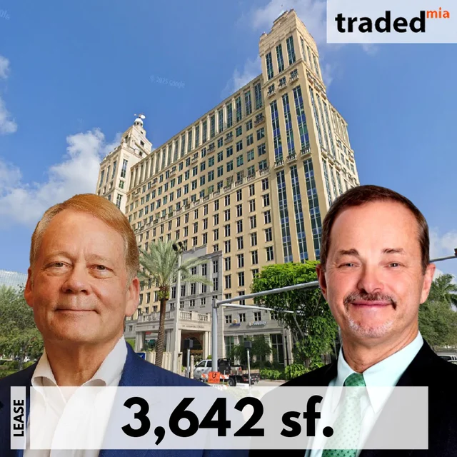 Harold E. (Ed) Patricoff, Jr. Of Lawson Huck Gonzalez Leases Office Space In Coral Gables