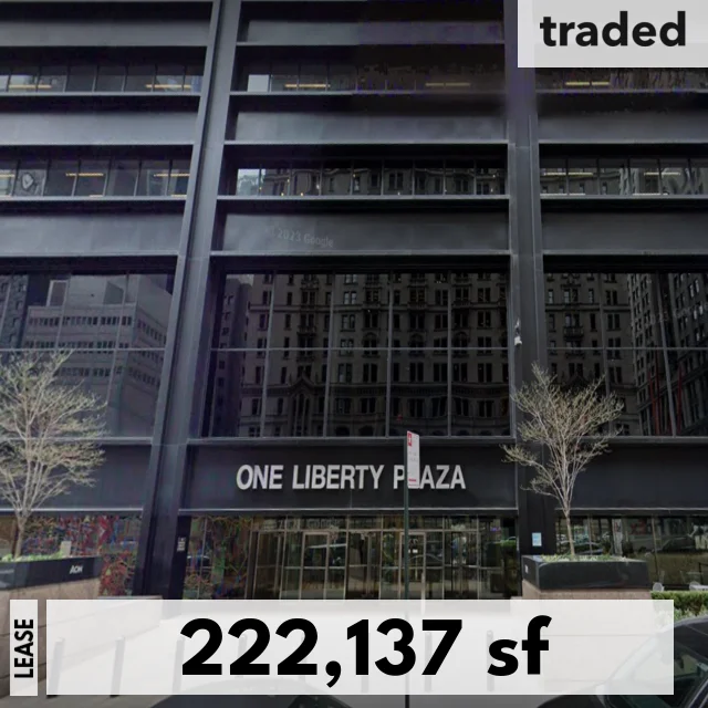 Department Of Small Business Services Leases 222137 Square Feet At One Liberty Plaza In New York
