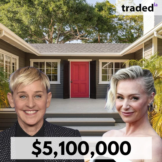 Ellen DeGeneres & Portia De Rossi Sell Montecito Single Family Home For $5.1M