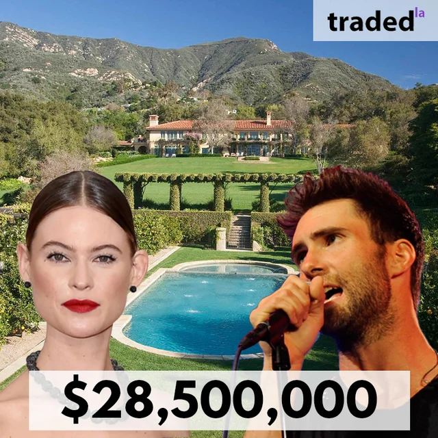 Adam Levine & Behati Prinsloo Sell Montecito SFR On 5.16 Acres For $28.5M