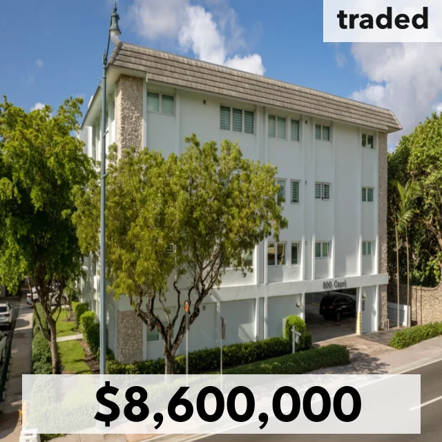 Capri Elite Holdings Buys MultiFamily Property In Coral Gables For $8.6M