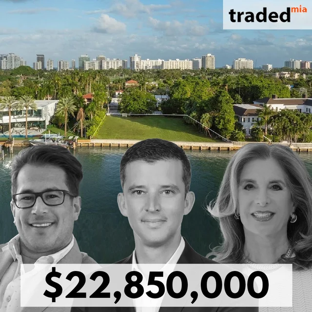 Land Trust Services Corp Sells Vacant Waterfront Lot At 5840 North Bay Road For $22.85M