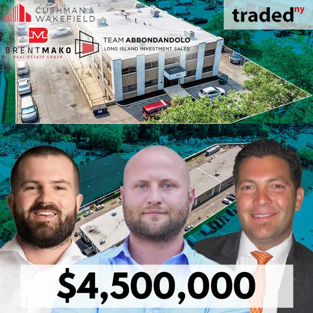 Brent Mako Real Estate Group & LMJ Management Acquire Industrial Building In Islandia For $4.5M