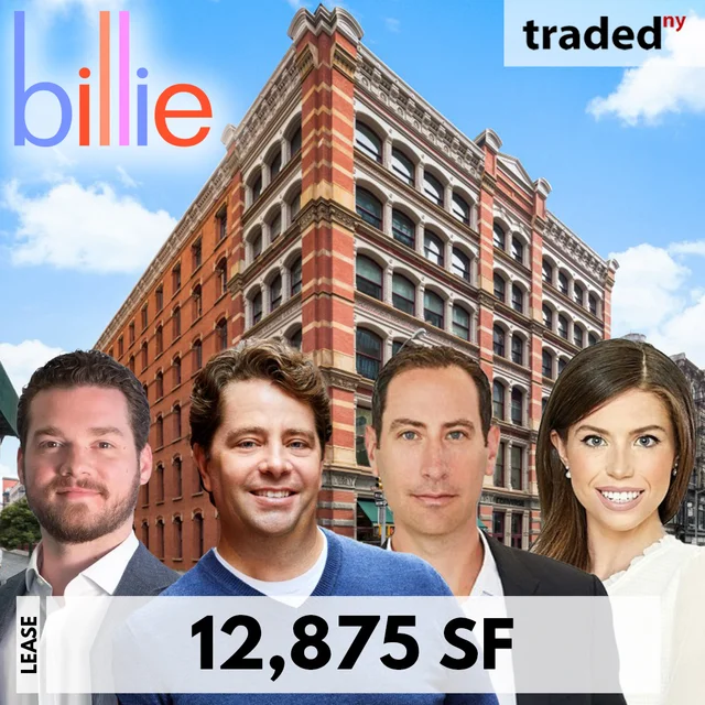 Billie Extends 12875 Square Foot Lease At 100 Crosby Street In SoHo For Five And A Half Years