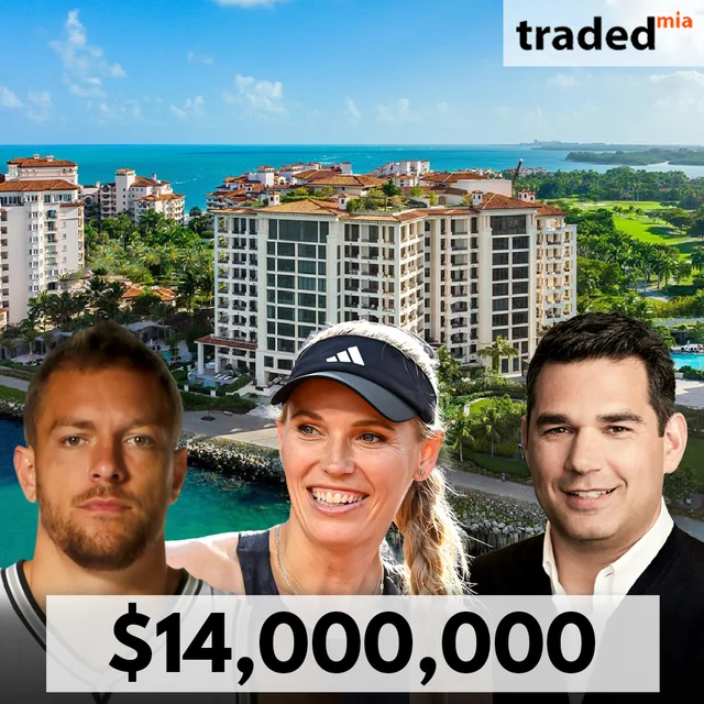 Caroline Wozniacki And David Lee Buy Condo On Fisher Island For $14M From Patrick Dovigi