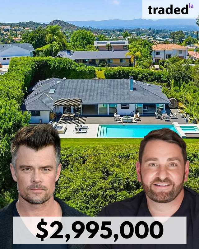 Josh Duhamel Sells Encino Single Family Home For $2,995,000 Represented By Thomas Atamian