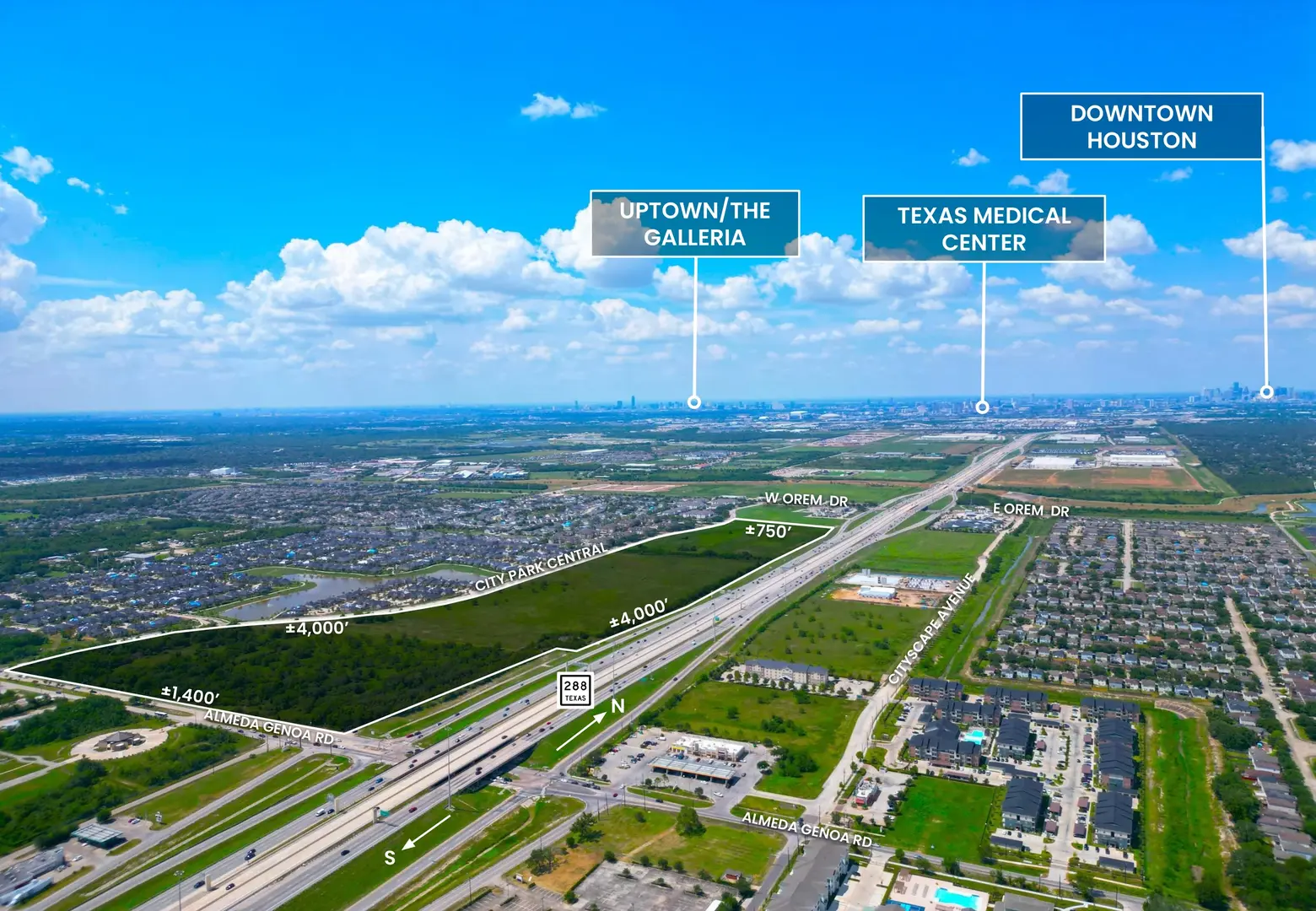 Land Listing at 11000 City Park Central Lane in Houston