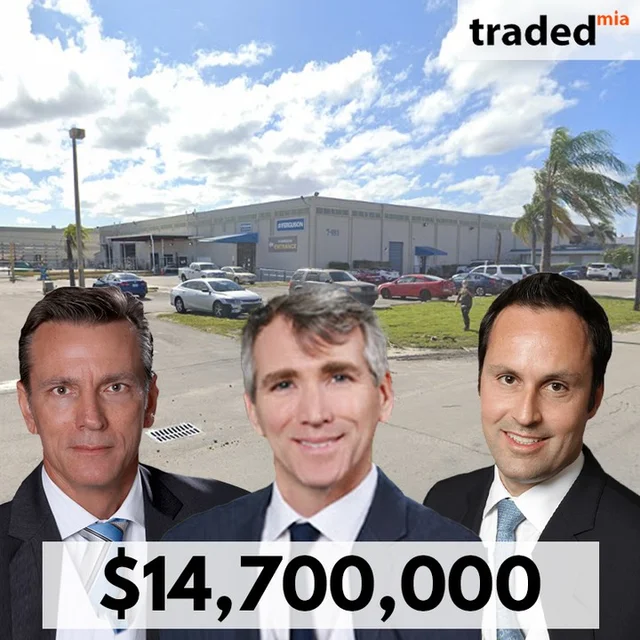 Realterm Logistics Acquires Industrial Property In Miami For $14.7M With Buyer's Rep Robert Fordi & Seller's Rep David Janney