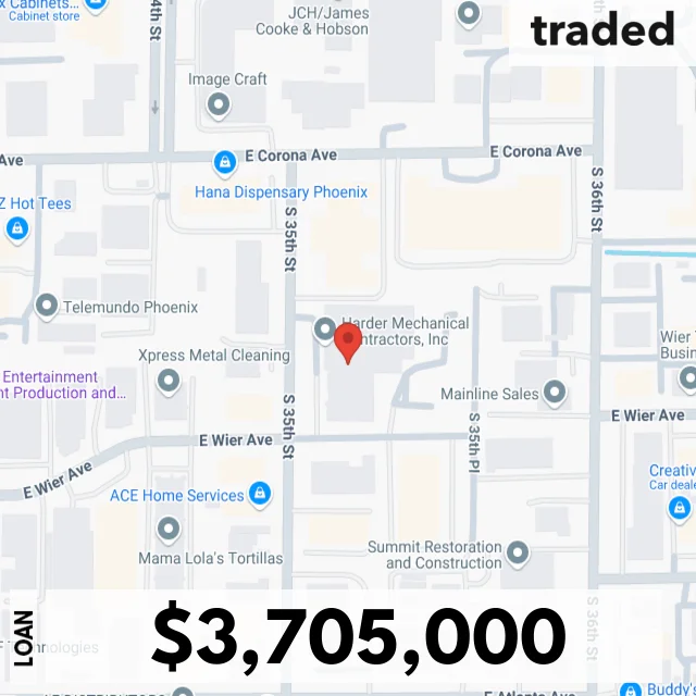 RRA Capital Provides $3.7 Million Loan For Industrial Property At 4645 S 35th St Phoenix