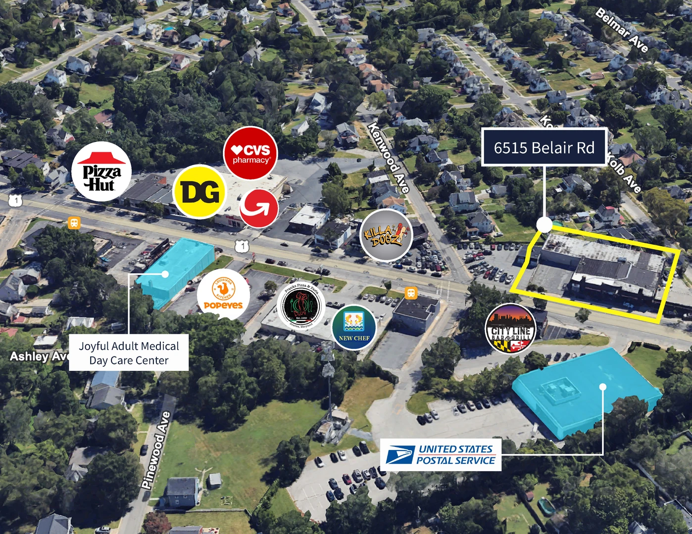 Retail Space Listed at 6515 Belair Road in Baltimore