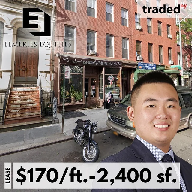 FourFourSouthVillageNYC Leases Retail Space At 11 East 7th Street, East Village With Landlord Icon Realty And Tenant Rep Jeff Zheng