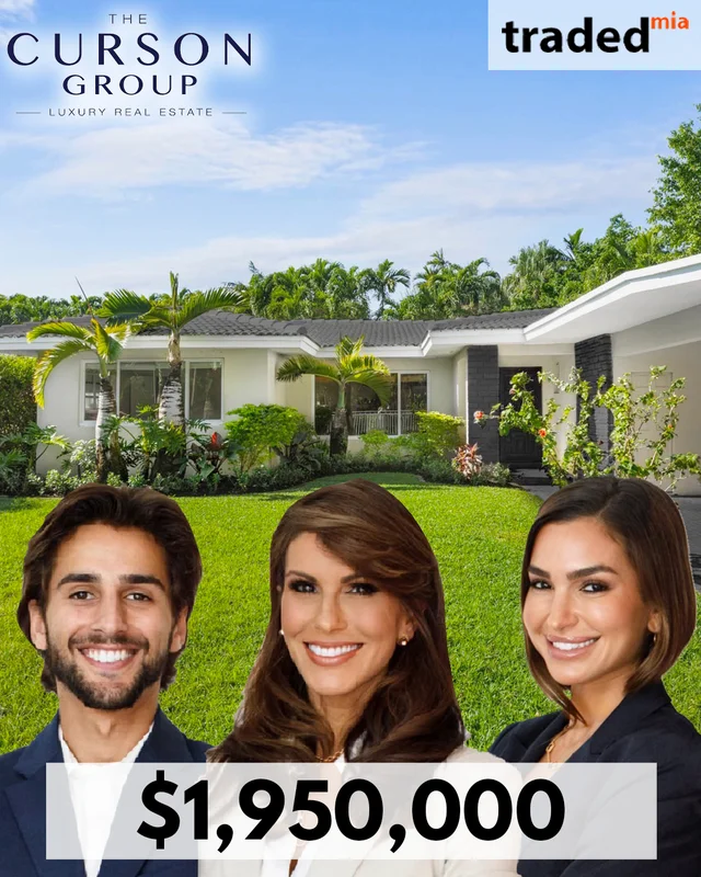 Laura Curson, Mia Curson & Chase Curson Of Coldwell Banker Sell Miami Beach Single Family For $1.95M