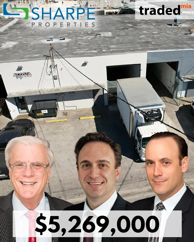 Brian Sharpe Mason Sharpe And Barry Sharpe Acquire 4-Building Industrial Portfolio In Hialeah For $5.27M