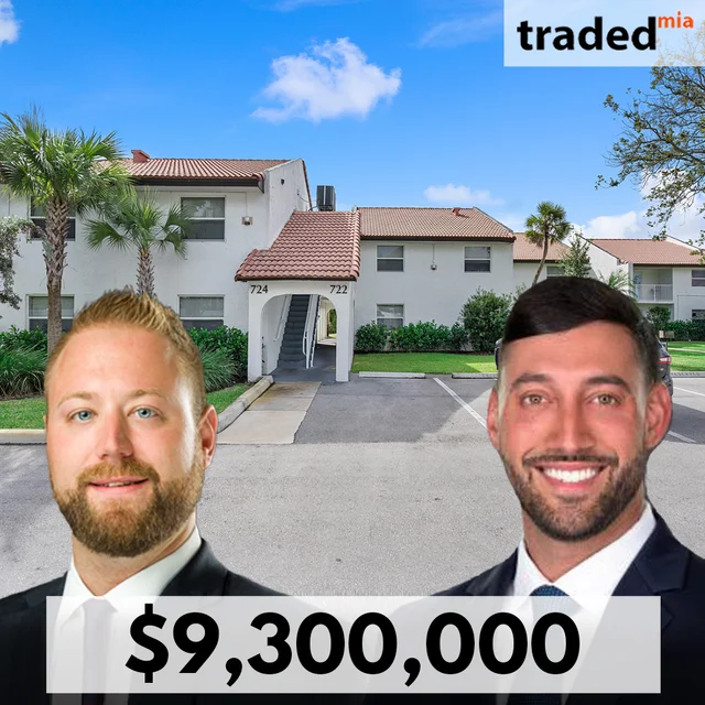 Dan Dratch & Ryan Wold Of Franklin Street Facilitate Sale Of North Lauderdale Multifamily For $9.3M
