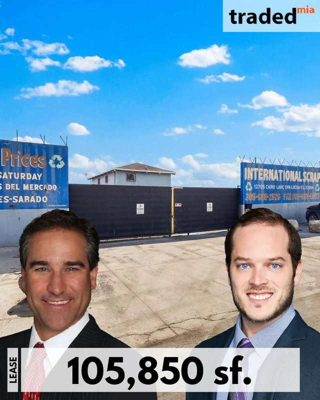 Ryan Albregts Of Epic Stoneworks Inc. Leases 105850 Square Feet Industrial Space In Opa Locka