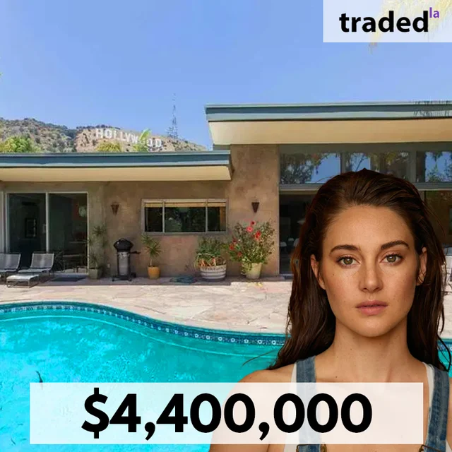 Shailene Woodley Acquires SFR In Beachwood Canyon For $4.4M