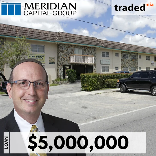 Noam Kaminetzky Of Meridian Capital Group Secures $5 Million Refinance For Miami Multifamily Asset