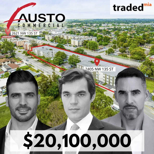 Jose Garcia Acquires Miami Multifamily Property For $20.1M With Brokers Carlos Fausto Miranda, Frank Campos & Vicente Rodriguez