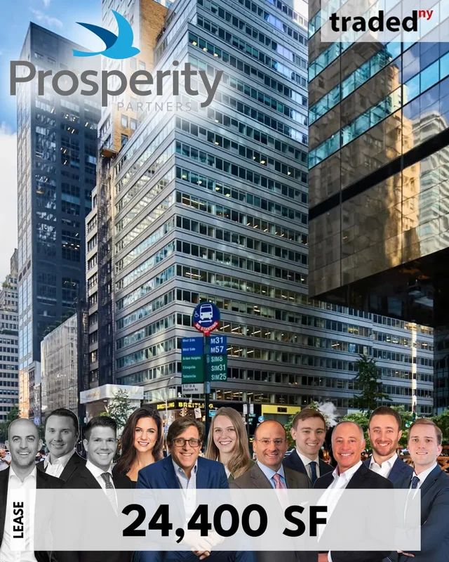 Prosperity Partners Leases 24,400 Square Feet Office At 575 Madison Avenue For 10 Years