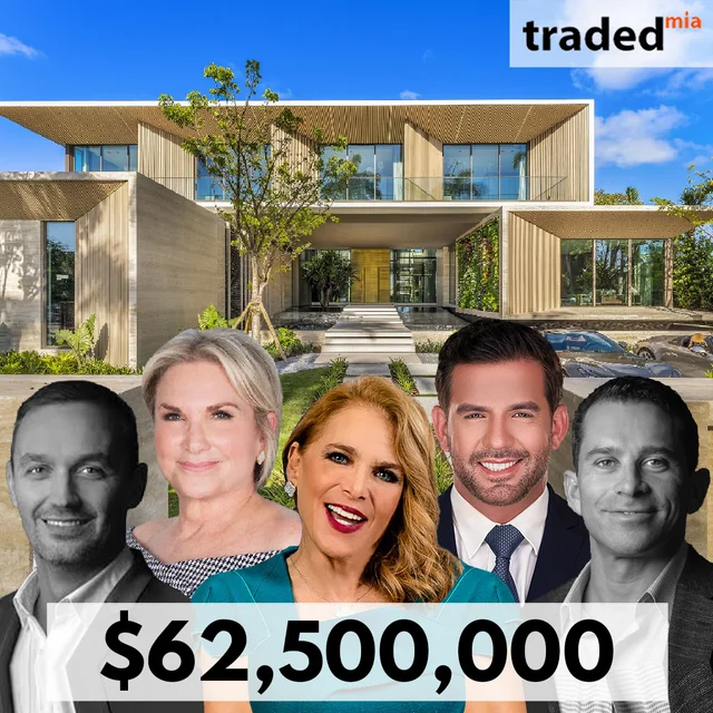 Jill Eber & Fabio Lopes Secure $62.5M Sale Of Miami Beach Waterfront Villa
