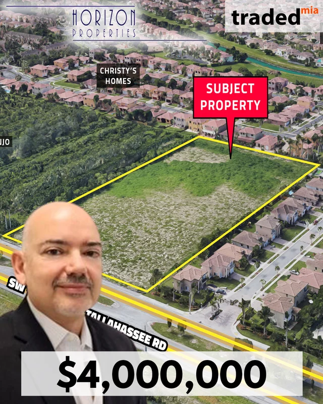 Daniel Abreu Purchases Development Site In Homestead From Daniel Alonso For $4 Million