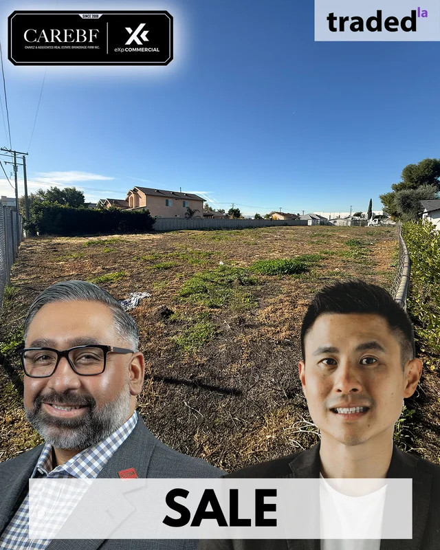 Eric S. Chavez, CCIM Sells Development Site At 13650 3rd Street In Chino For Cash