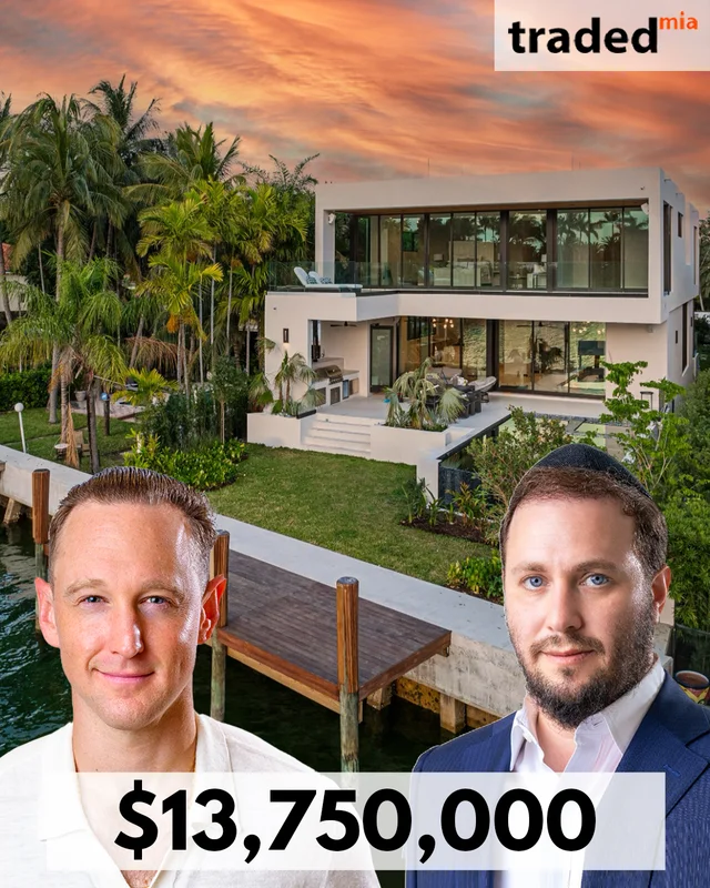 Joel Lusky & Zalmy Shapiro Of The Brokerage South Florida Real Estate Sell Surfside Single Family For $13.75M