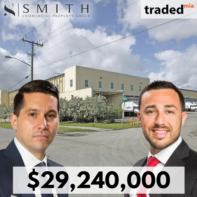 John Ramsey Sells Industrial Cold Storage In Miami For $29.2M With George Smith & Julio Navarro As Brokers
