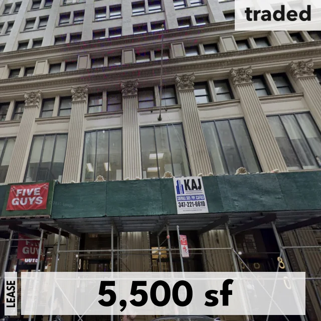 Korres Leases 5500 SF Office Space At 80 Maiden Ln, New York