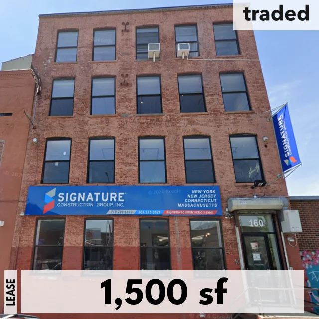 Lease Signed For 1500 Square Feet At 160 7th St Brooklyn With Landlord's Rep Gina Damond