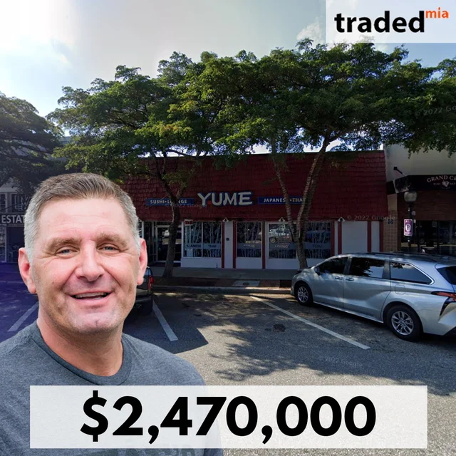 Michael Evanoff's Evie’s Group Acquires Former Yume Sushi Space In Downtown Sarasota For $2.47M