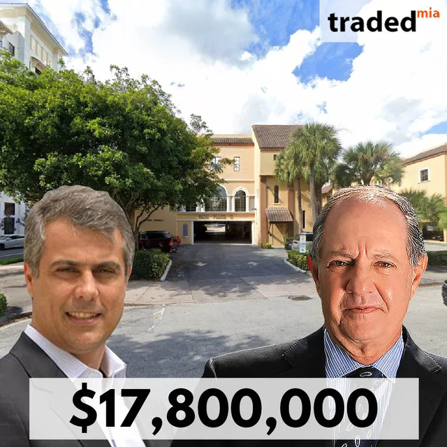 Jose Isaac Peres & Marcelo Kingston Of Multiplan Real Estate Asset Management Acquire Office In Coral Gables For $17.8M