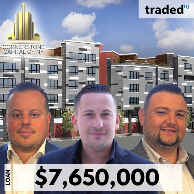 Cornerstone Capital Financing Provides $7.65M Construction Loan For Bayonne Development Site