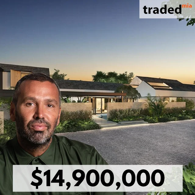 Alex Pirez Of Mocca Group Represents Buyer For Single Family Home In Coral Gables For $14.9M