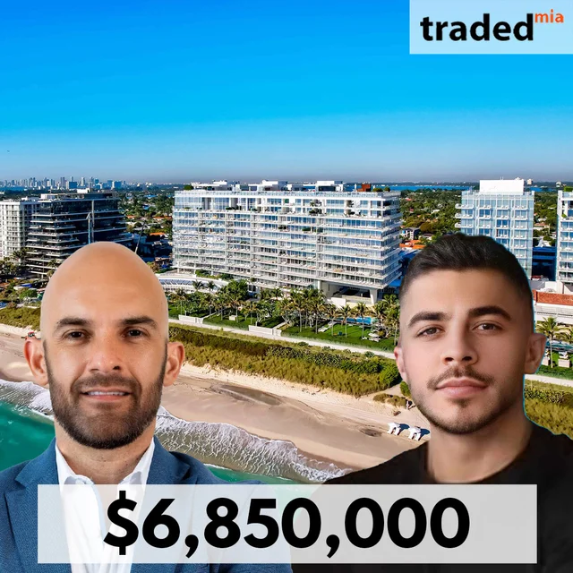Marco Tine Of Serhant Represents Buyer In $6.85M Surfside Condo Sale With Anthony Nucci Of Douglas Elliman As Seller's Rep