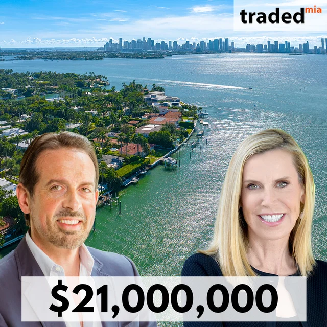 Matt Crane & Nancy Batchelor Of Compass Represent Sale Of Miami Beach Single Family Home For $21M