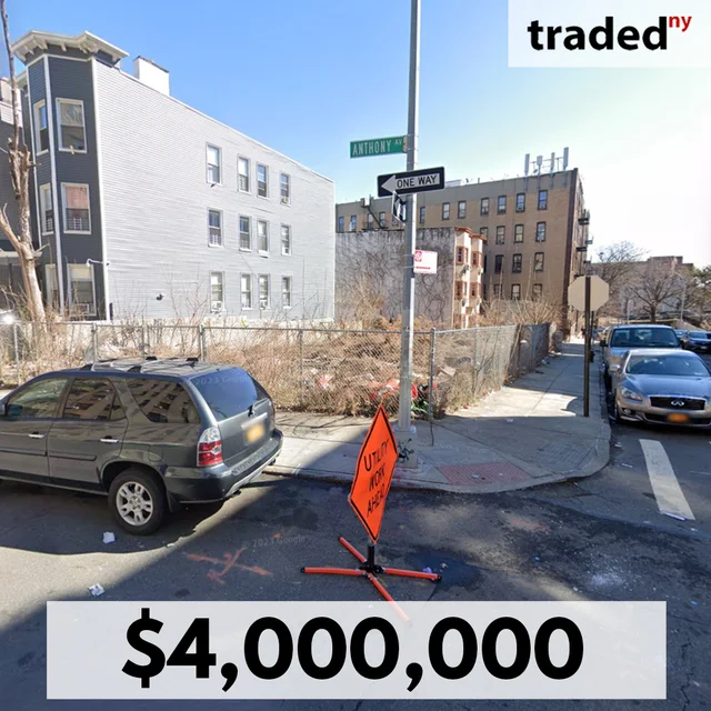 Yeruchem Israel Acquires Development Site In Mt Hope, Bronx For $4M From David Goldberger