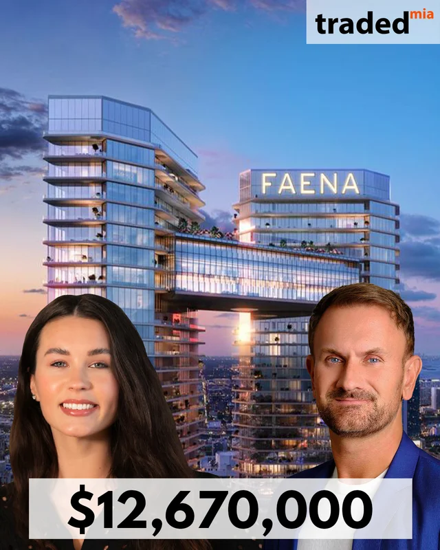 Ekaterina Ladik Of Compass Represents Buyer In $12.67M Sale Of Miami Condo By Faena Residences