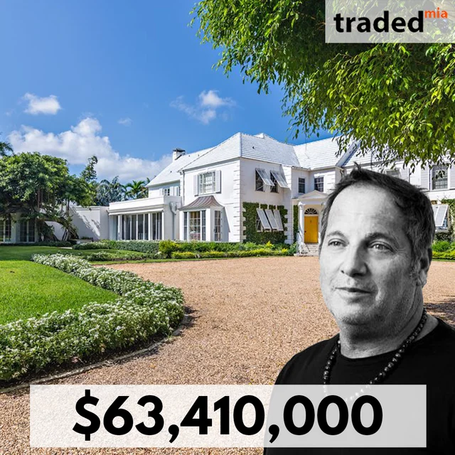 Todd Michael Glaser Sells Palm Beach Single Family Property To 854 So. County Road For $63.4M