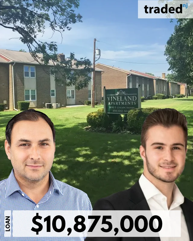 Shimon Eisikowicz & Garrett Litvak Of Cross River Bank Provide $10.875M Loan For Vineland Multifamily