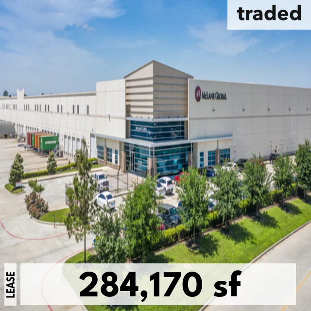 McLane Global Leases Industrial Space In Houston To FCA For 284170 Sq Ft